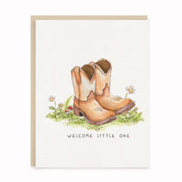 Little Boots New Baby Card