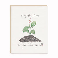 Little Sprout | Congratulations | New Baby | Expecting Card