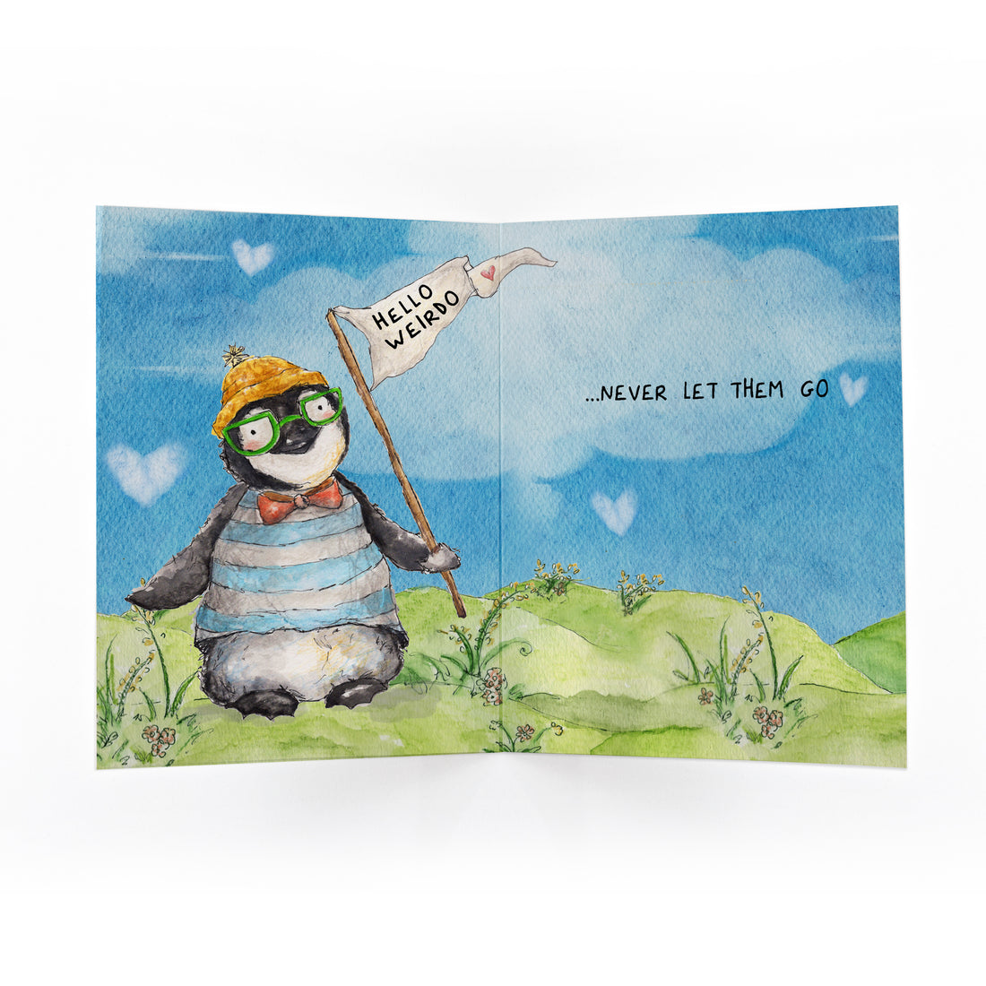 I Love Weirdos Card
