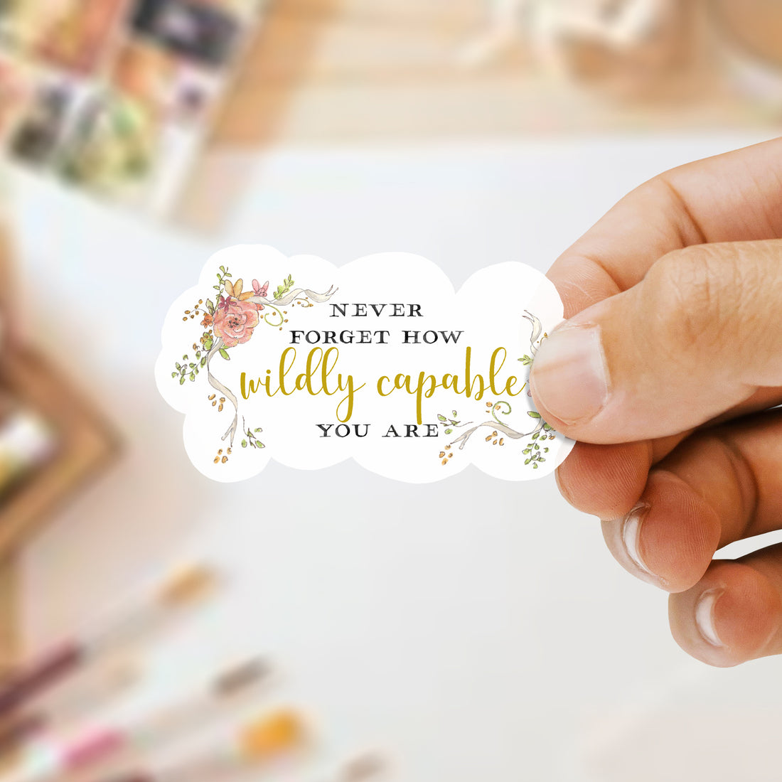 Wildly Capable | Clear Sticker