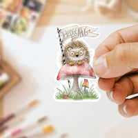 Hedge-Hug Sticker