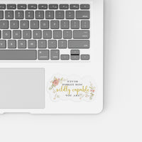 Wildly Capable | Clear Sticker