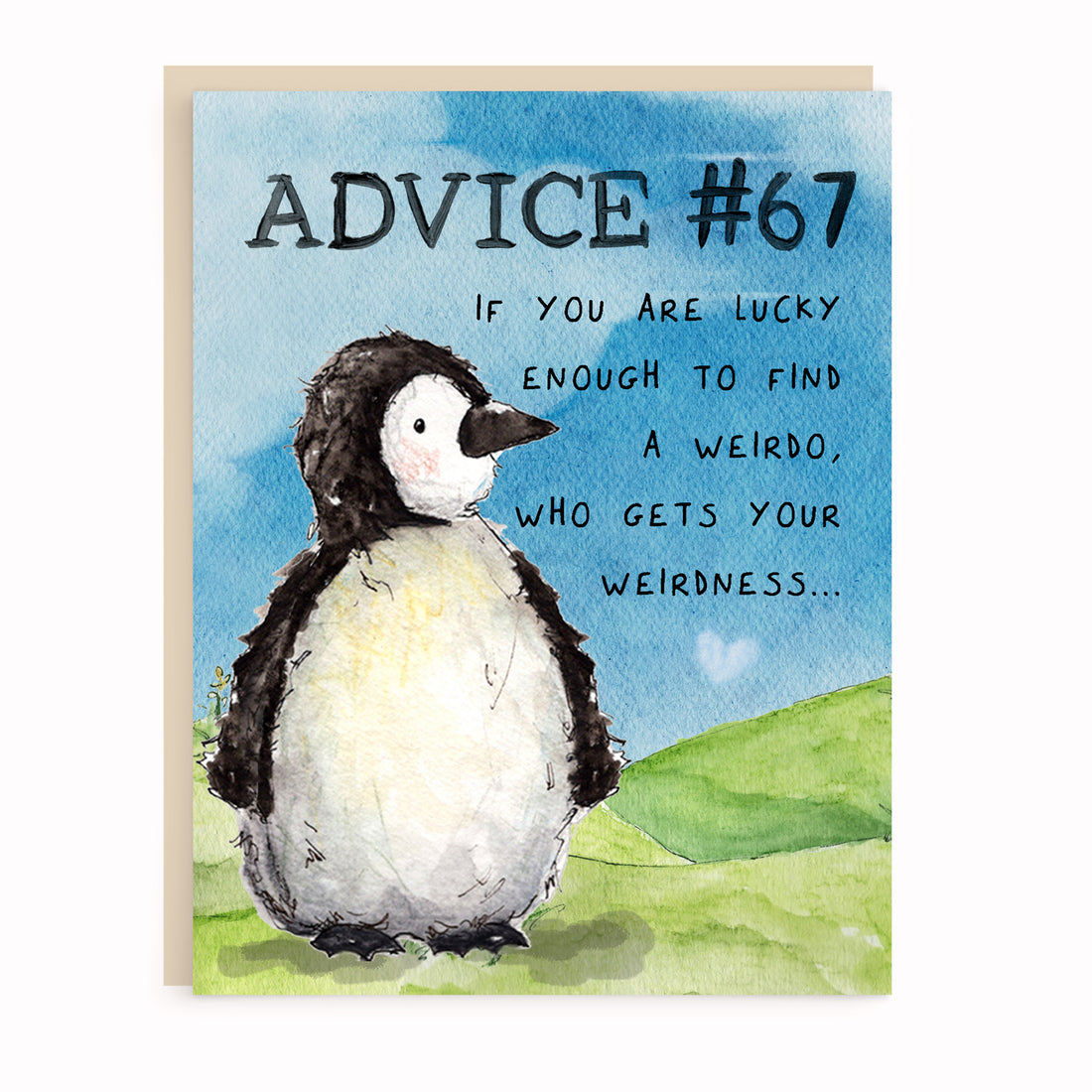 I Love Weirdos Card