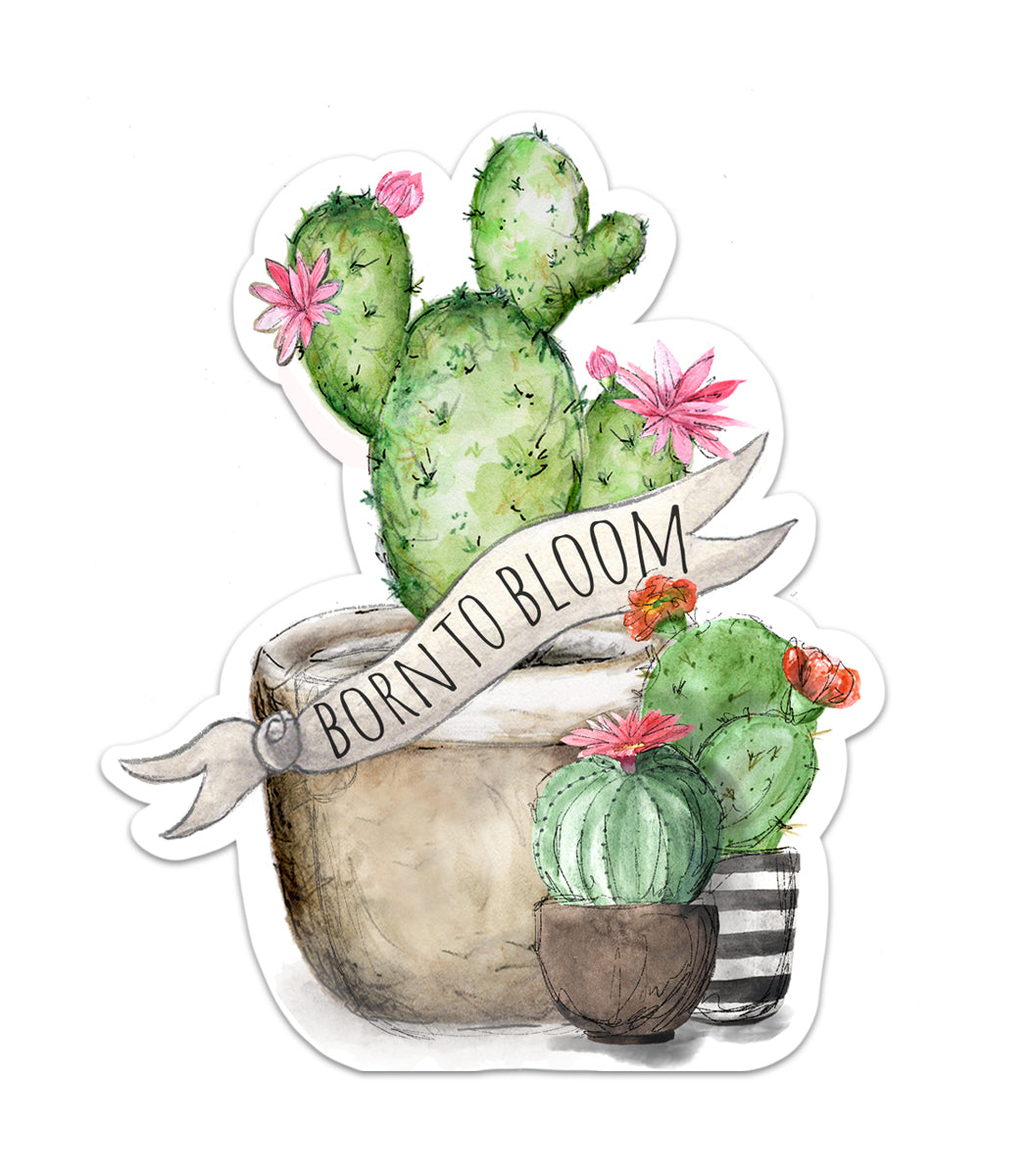 Born To Bloom Sticker