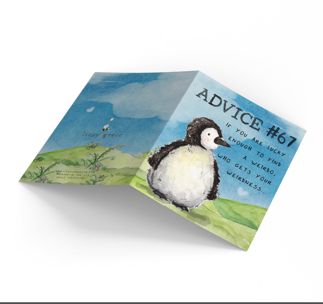 I Love Weirdos Card