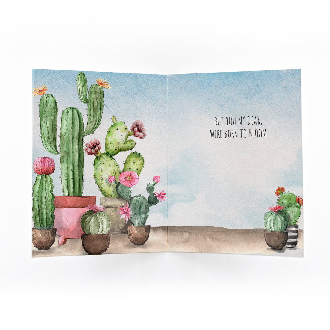 Born To Bloom Greeting Card
