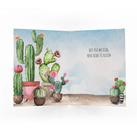 Born To Bloom Greeting Card