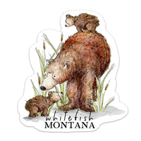 Whitefish Montana Bear Sticker