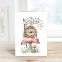Hedge-Hug Card