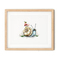 Snail & Grasshopper Print