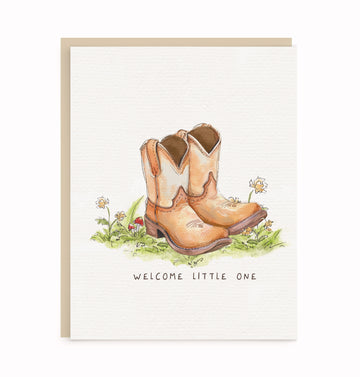 Little Boots New Baby Card