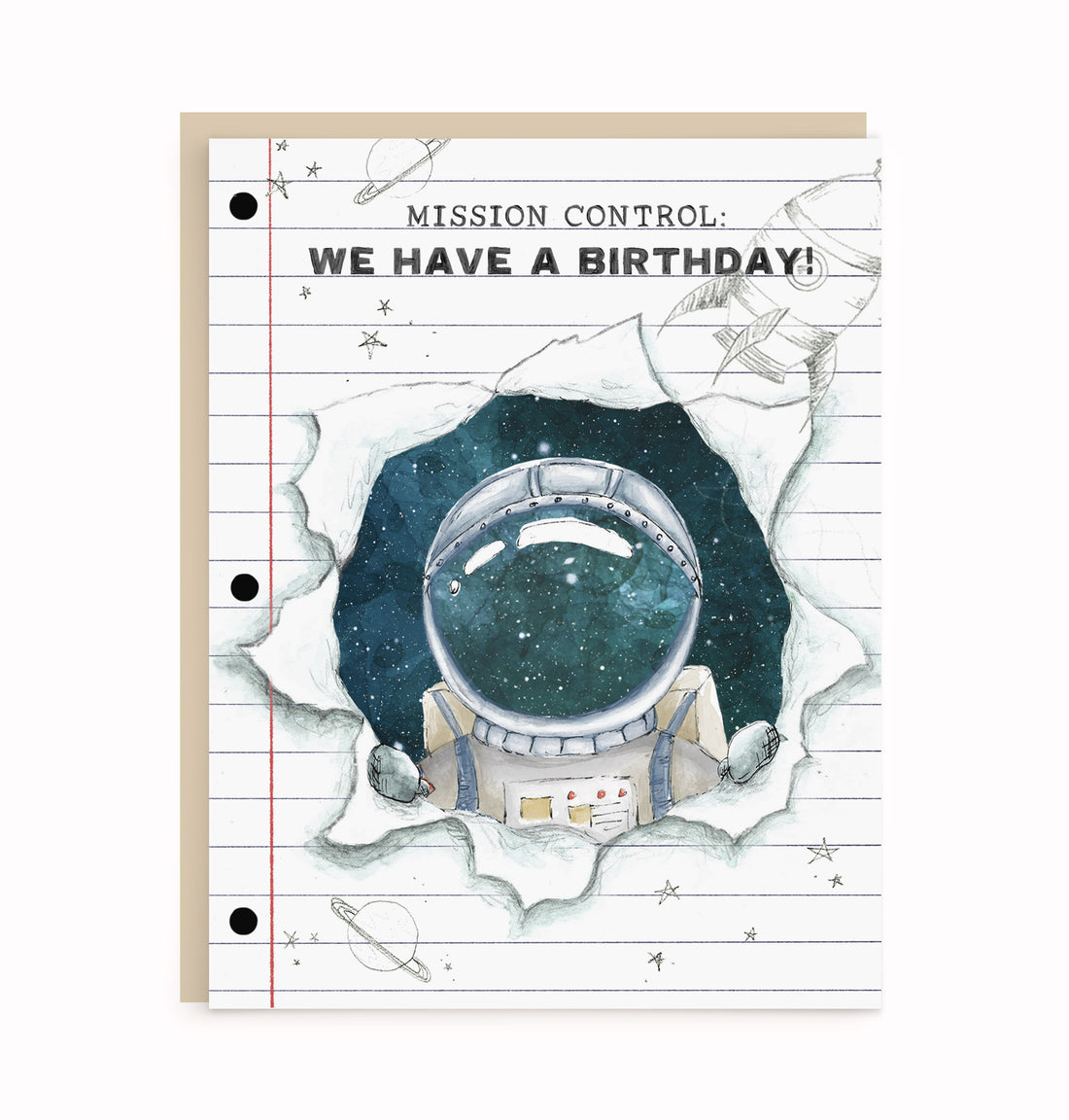 Spaceman Astronaut Birthday Card