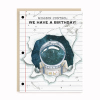 Spaceman Astronaut Birthday Card