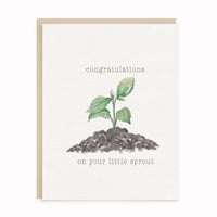 Little Sprout | Congratulations | New Baby | Expecting Card