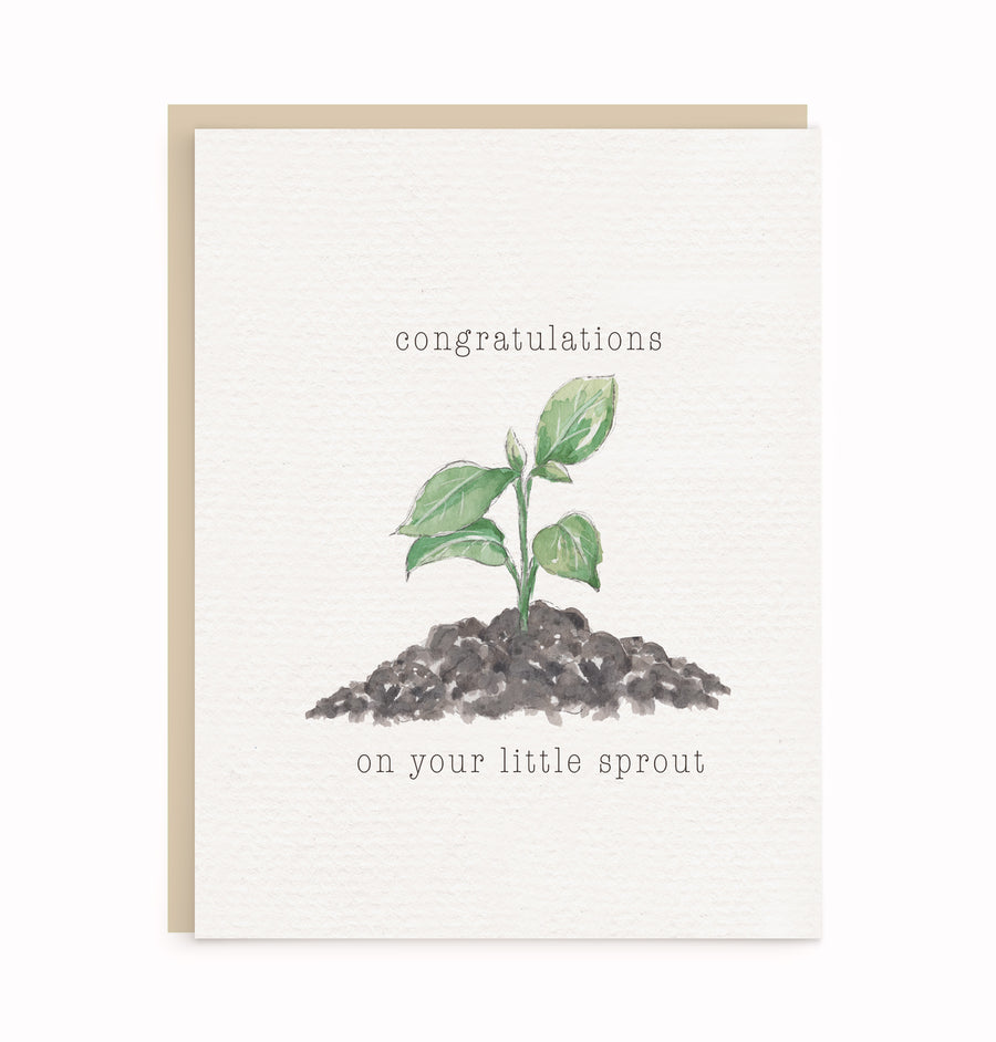 Little Sprout | Congratulations | New Baby | Expecting Card