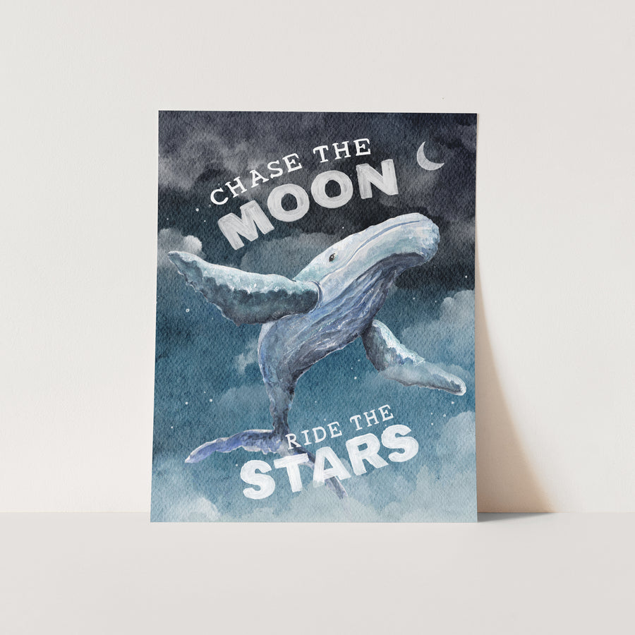 Chase the Moon.. Ride the Stars Print