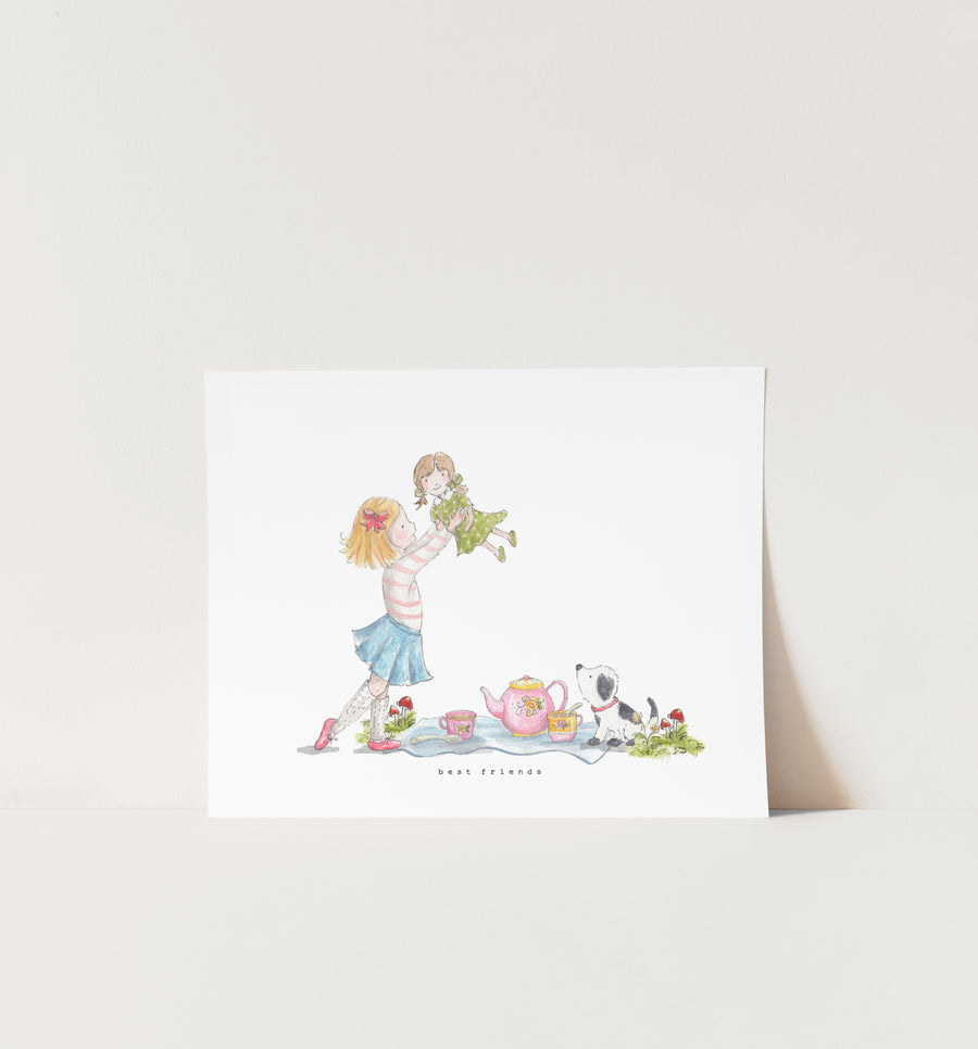 Best Friends Tea Party Print