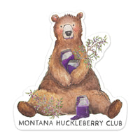 Montana Huckleberry Club | Bear Sticker