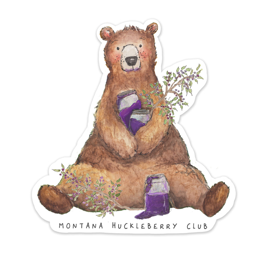 Montana Huckleberry Club | Bear Sticker