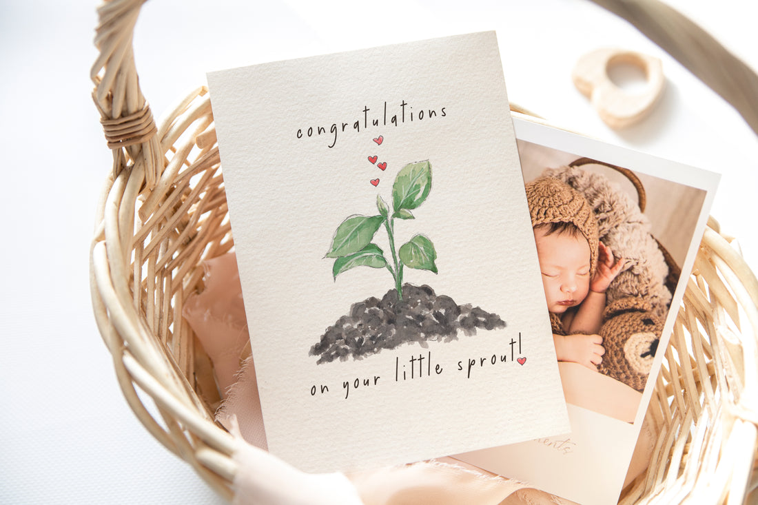 Little Sprout | Congratulations | New Baby | Expecting Card