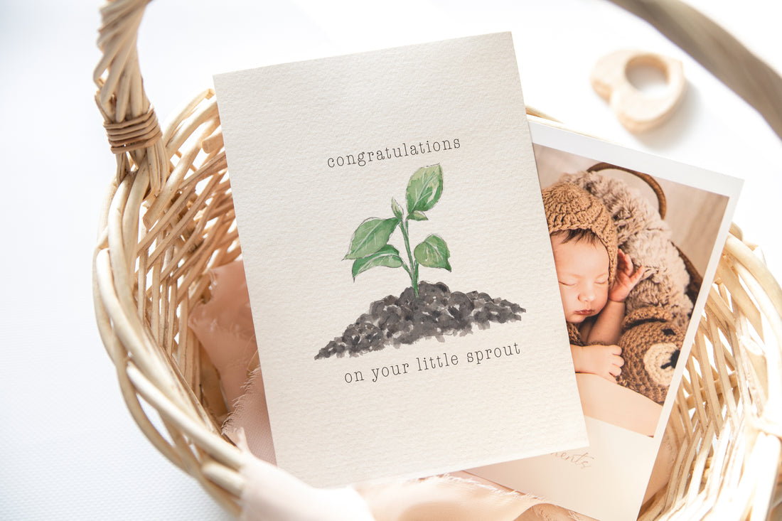 Little Sprout | Congratulations | New Baby | Expecting Card