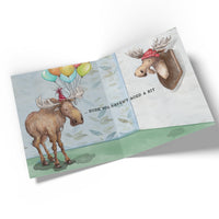 Birthday Moose Greeting Card