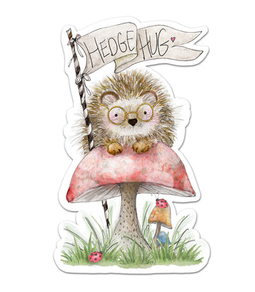 Hedge-Hug Sticker