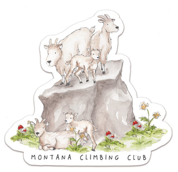 Montana Climbing Club | Mountain Goat Sticker