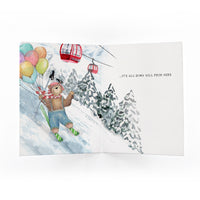 Ski Bear Birthday Card