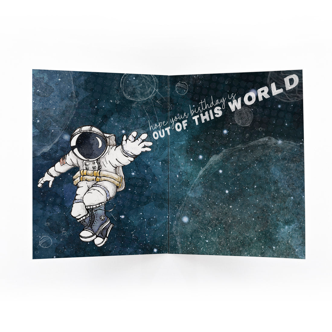 Spaceman Astronaut Birthday Card