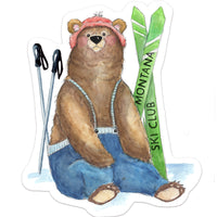 Montana Ski Club | Bear Sticker