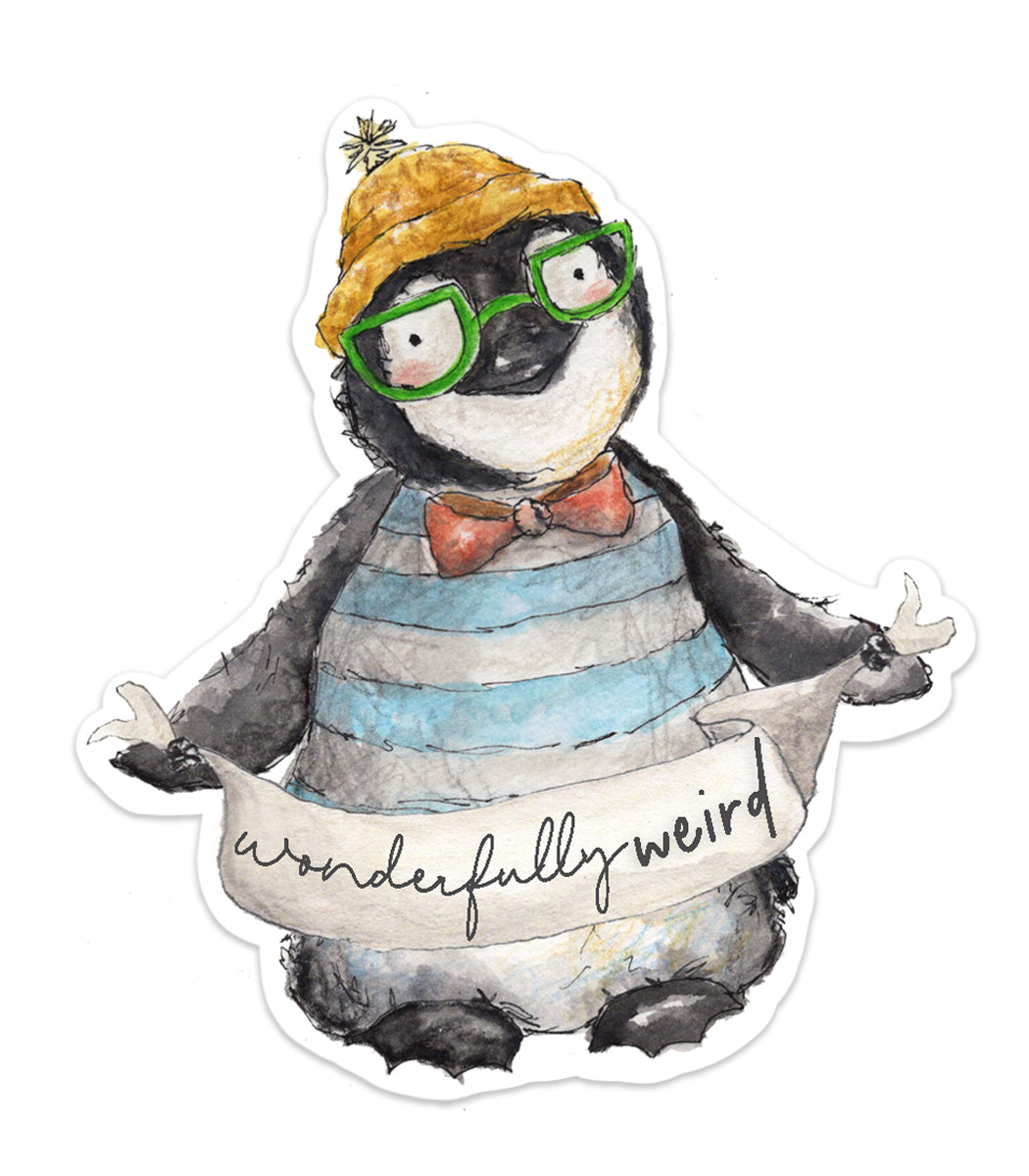 Wonderfully Weird Penguin Sticker