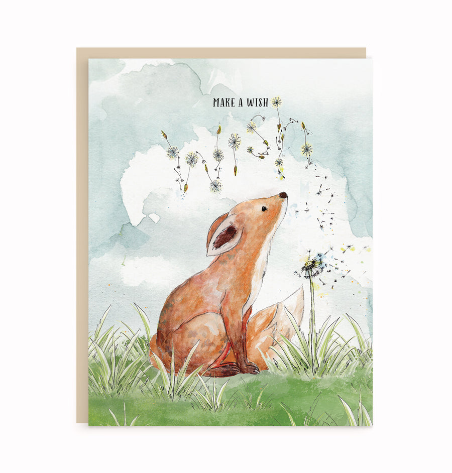 Make a Wish -Lil' Fox Card