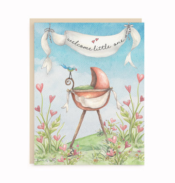 Baby Buggy New Baby Card