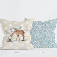 Lil' Deer .. I Love You So Nursery Kids Room Decor Pillow