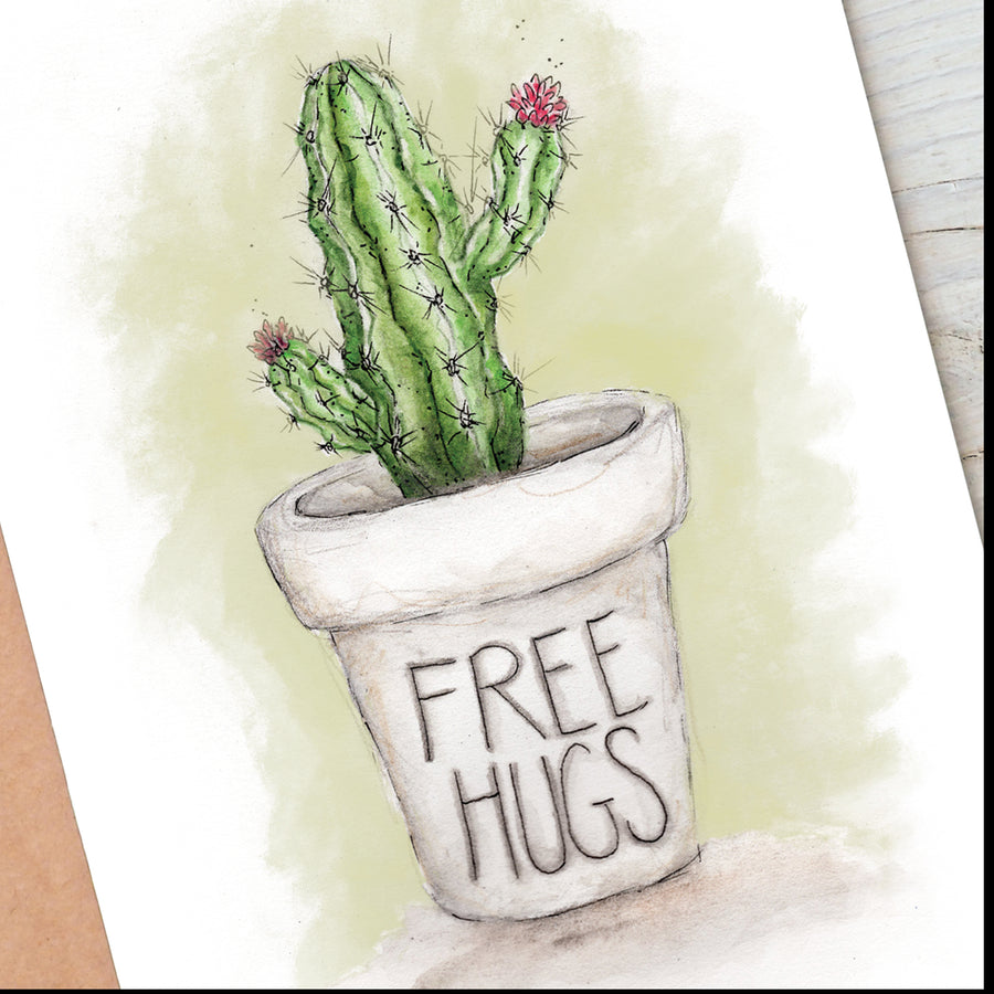 Free Hugs Greeting Card