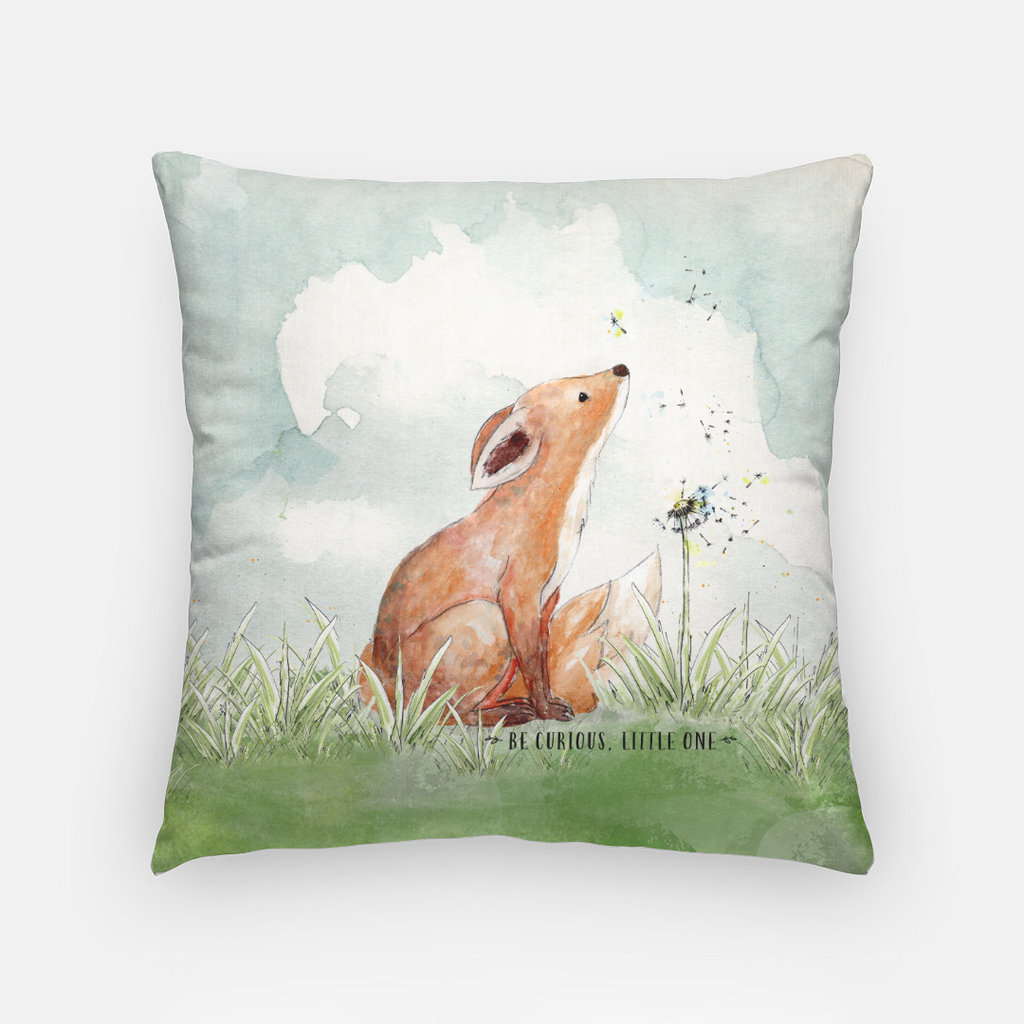 Lil' Fox Wish Nursery/ Kids Home Decor Pillow