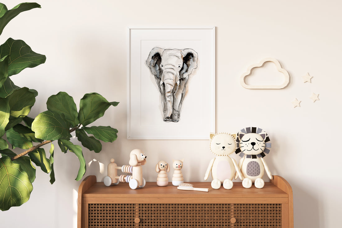 Elephant Days Print