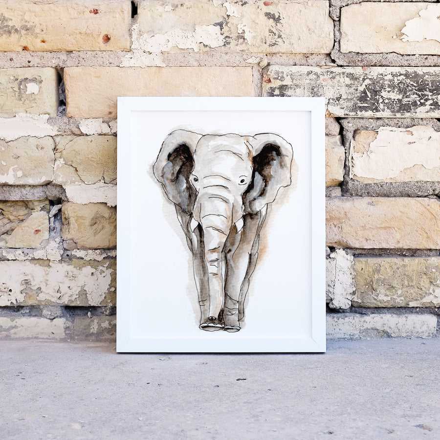 Elephant Days Print