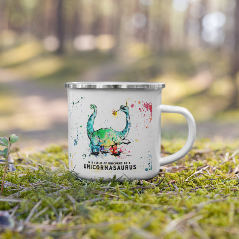 Unicornasaurus Enamel Mug