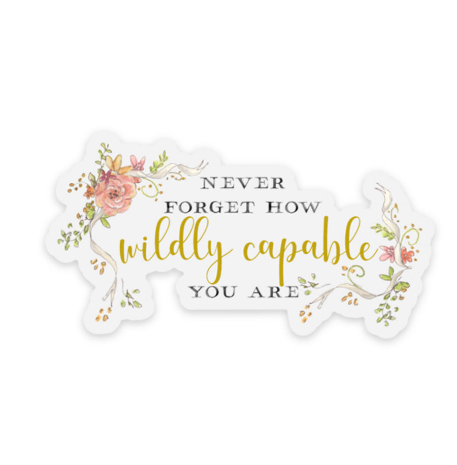 Wildly Capable | Clear Sticker